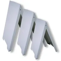 plastový stojan bílý, možnost nalepit tištěnou nebo řezanou grafiku, na stojan lze přichytit zásobník pro vzorky