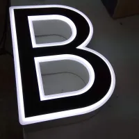 Výroba podvíceného písmena. Hliníkový rám, kvalitní LED diody, víko z polepeného plexiskla.