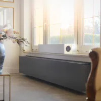 Nenápadný doplněk na recepci.